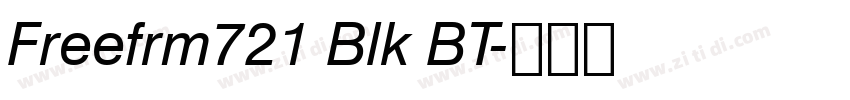 Freefrm721 Blk BT字体转换